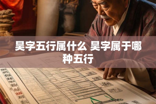 昊字五行属什么 昊字属于哪种五行
