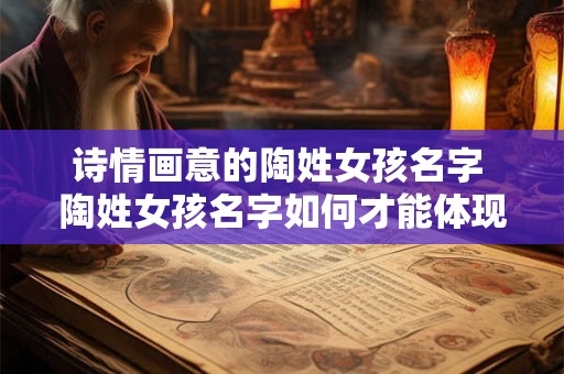 诗情画意的陶姓女孩名字 陶姓女孩名字如何才能体现诗情画意