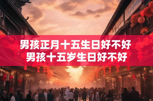 男孩正月十五生日好不好 男孩十五岁生日好不好