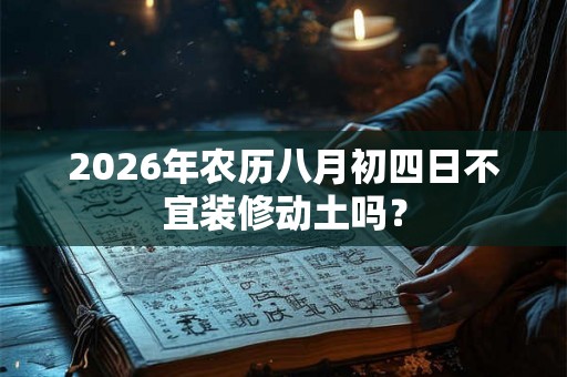 2026年农历八月初四日不宜装修动土吗? 2026年农历八月初四日不宜装修动土吗?