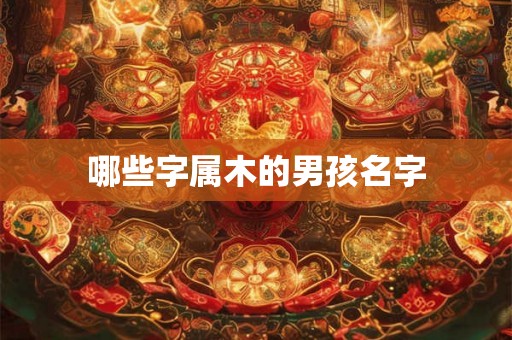哪些字属木的男孩名字 哪些字属木的男孩名字