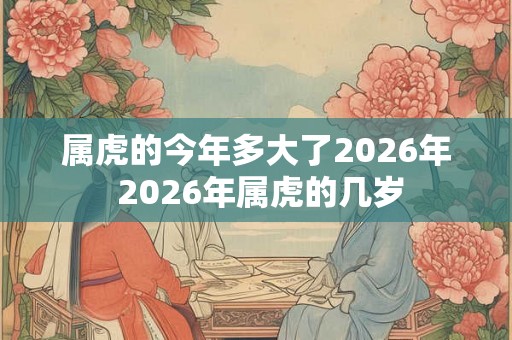 属虎的今年多大了2026年 2026年属虎的几岁 属虎的今年多大了2026年 2026年属虎的几岁