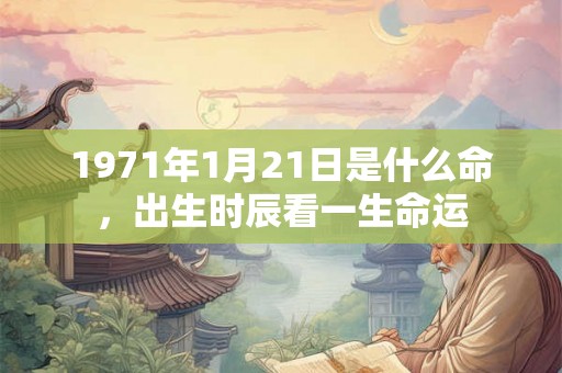 1971年1月21日是什么命,出生时辰看一生命运 1971年1月21日是什么命,出生时辰看一生命运