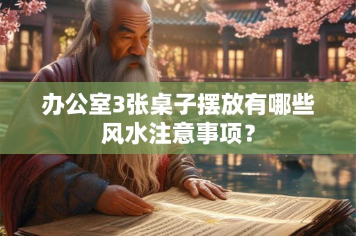 办公室3张桌子摆放有哪些风水注意事项？