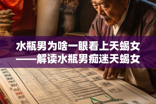 水瓶男为啥一眼看上天蝎女——解读水瓶男痴迷天蝎女的原因及后果