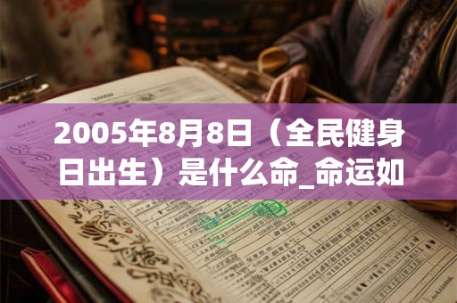 2005年8月8日(全民健身日出生)是什么命_命运如何 2005年8月8日(全民健身日出生)是什么命_命运如何