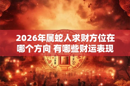 2026年属蛇人求财方位在哪个方向 有哪些财运表现