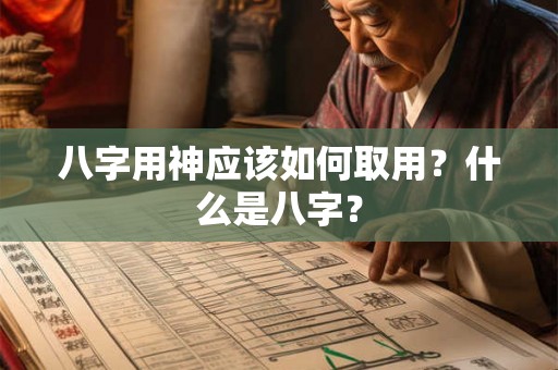 八字用神应该如何取用?什么是八字? 八字用神应该如何取用?什么是八字?