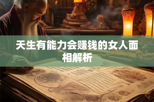 天生有能力会赚钱的女人面相解析 天生有能力会赚钱的女人面相解析