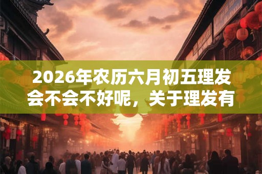 2026年农历六月初五理发会不会不好呢,关于理发有什么故事? 2026年农历六月初五理发会不会不好呢,关于理发有什么故事?