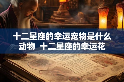 十二星座的幸运宠物是什么动物  十二星座的幸运花