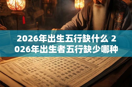 2026年出生五行缺什么 2026年出生者五行缺少哪种