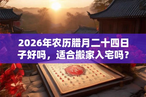 2026年农历腊月二十四日子好吗，适合搬家入宅吗？