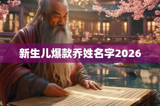 新生儿爆款乔姓名字2026