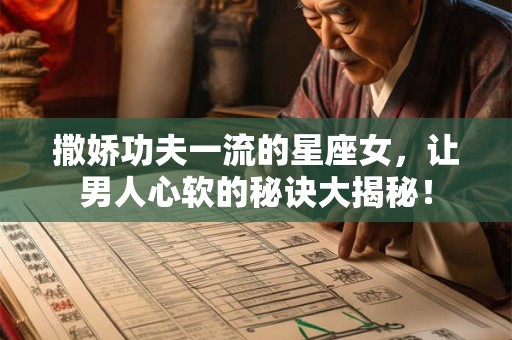 撒娇功夫一流的星座女，让男人心软的秘诀大揭秘！