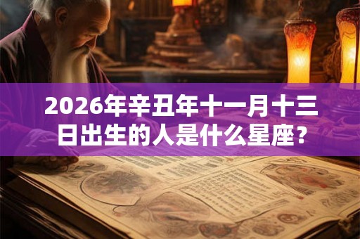 2026年辛丑年十一月十三日出生的人是什么星座？