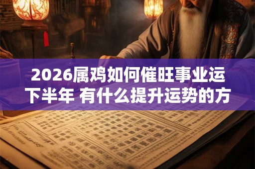 2026属鸡如何催旺事业运下半年 有什么提升运势的方法