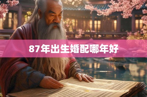 87年出生婚配哪年好