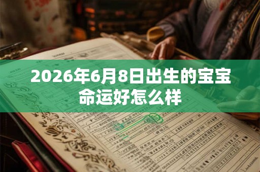 2026年6月8日出生的宝宝命运好怎么样