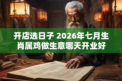 开店选日子 2026年七月生肖属鸡做生意哪天开业好 开店选日子 2026年七月生肖属鸡做生意哪天开业好