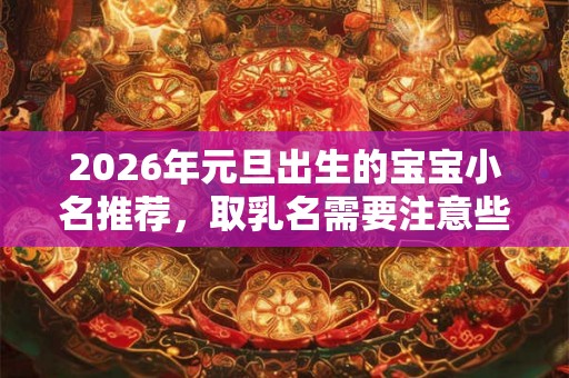 2026年元旦出生的宝宝小名推荐，取乳名需要注意些是什么？