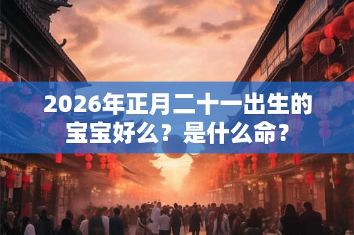 2026年正月二十一出生的宝宝好么？是什么命？