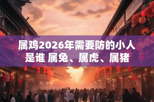 属鸡2026年需要防的小人是谁 属兔、属虎、属猪 属鸡2026年需要防的小人是谁 属兔、属虎、属猪