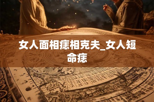 女人面相痣相克夫_女人短命痣
