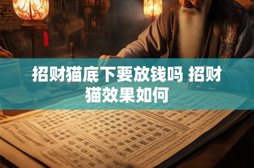 招财猫底下要放钱吗 招财猫效果如何 招财猫底下要放钱吗 招财猫效果如何