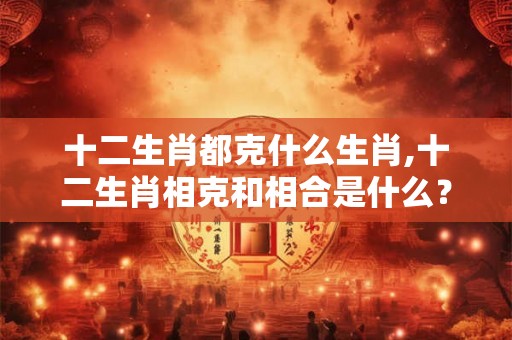 十二生肖都克什么生肖,十二生肖相克和相合是什么？