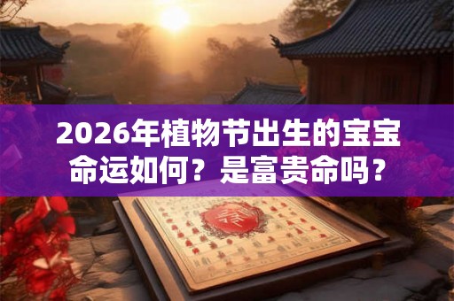 2026年植物节出生的宝宝命运如何？是富贵命吗？