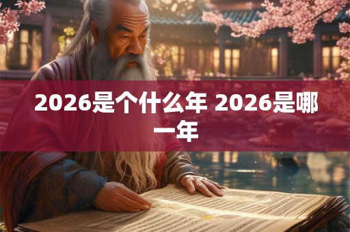 2026是个什么年 2026是哪一年