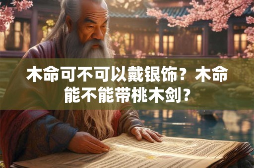 木命可不可以戴银饰？木命能不能带桃木剑？