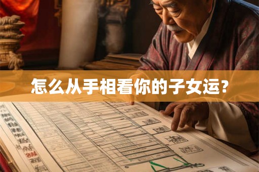 怎么从手相看你的子女运？