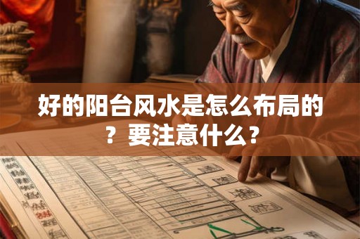 好的阳台风水是怎么布局的？要注意什么？