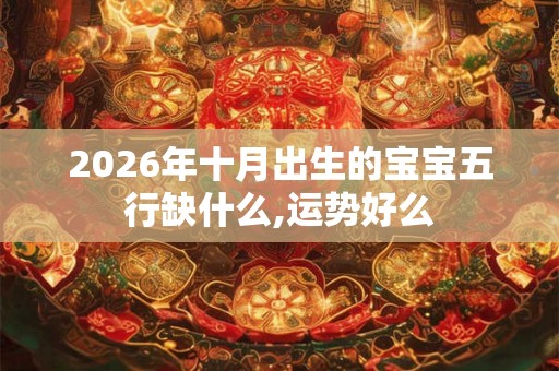 2026年十月出生的宝宝五行缺什么,运势好么