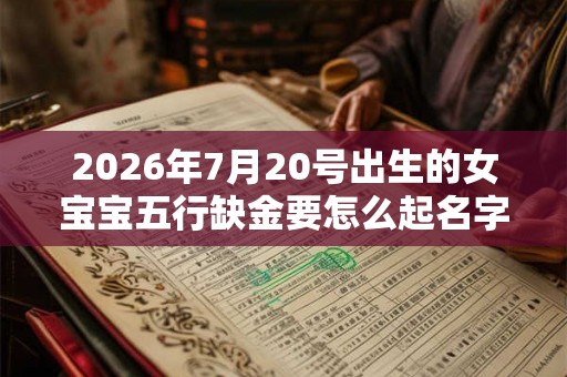 2026年7月20号出生的女宝宝五行缺金要怎么起名字