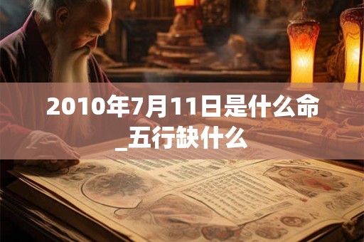 2010年7月11日是什么命_五行缺什么