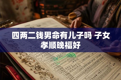 四两二钱男命有儿子吗 子女孝顺晚福好