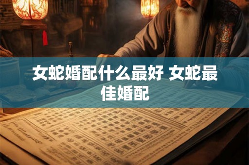 女蛇婚配什么最好 女蛇最佳婚配