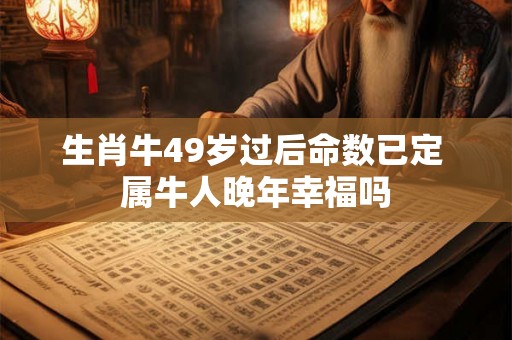 生肖牛49岁过后命数已定 属牛人晚年幸福吗