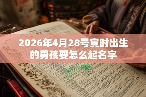 2026年4月28号寅时出生的男孩要怎么起名字