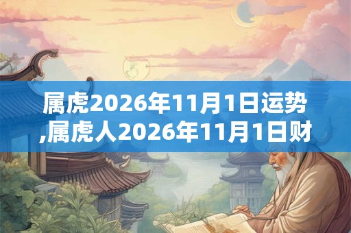 属虎2026年11月1日运势,属虎人2026年11月1日财运,生肖虎2026年11月1日运势