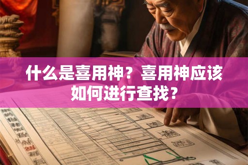 什么是喜用神？喜用神应该如何进行查找？