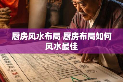 厨房风水布局 厨房布局如何风水最佳 厨房风水布局 厨房布局如何风水最佳