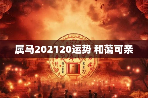 属马202120运势 和蔼可亲