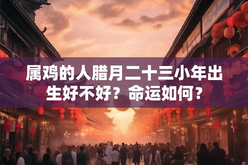 属鸡的人腊月二十三小年出生好不好？命运如何？