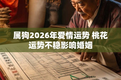 属狗2026年爱情运势 桃花运势不稳影响婚姻