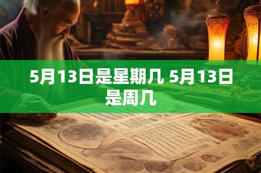 5月13日是星期几 5月13日是周几