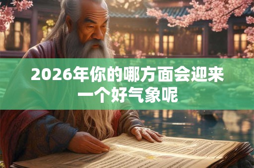 2026年你的哪方面会迎来一个好气象呢